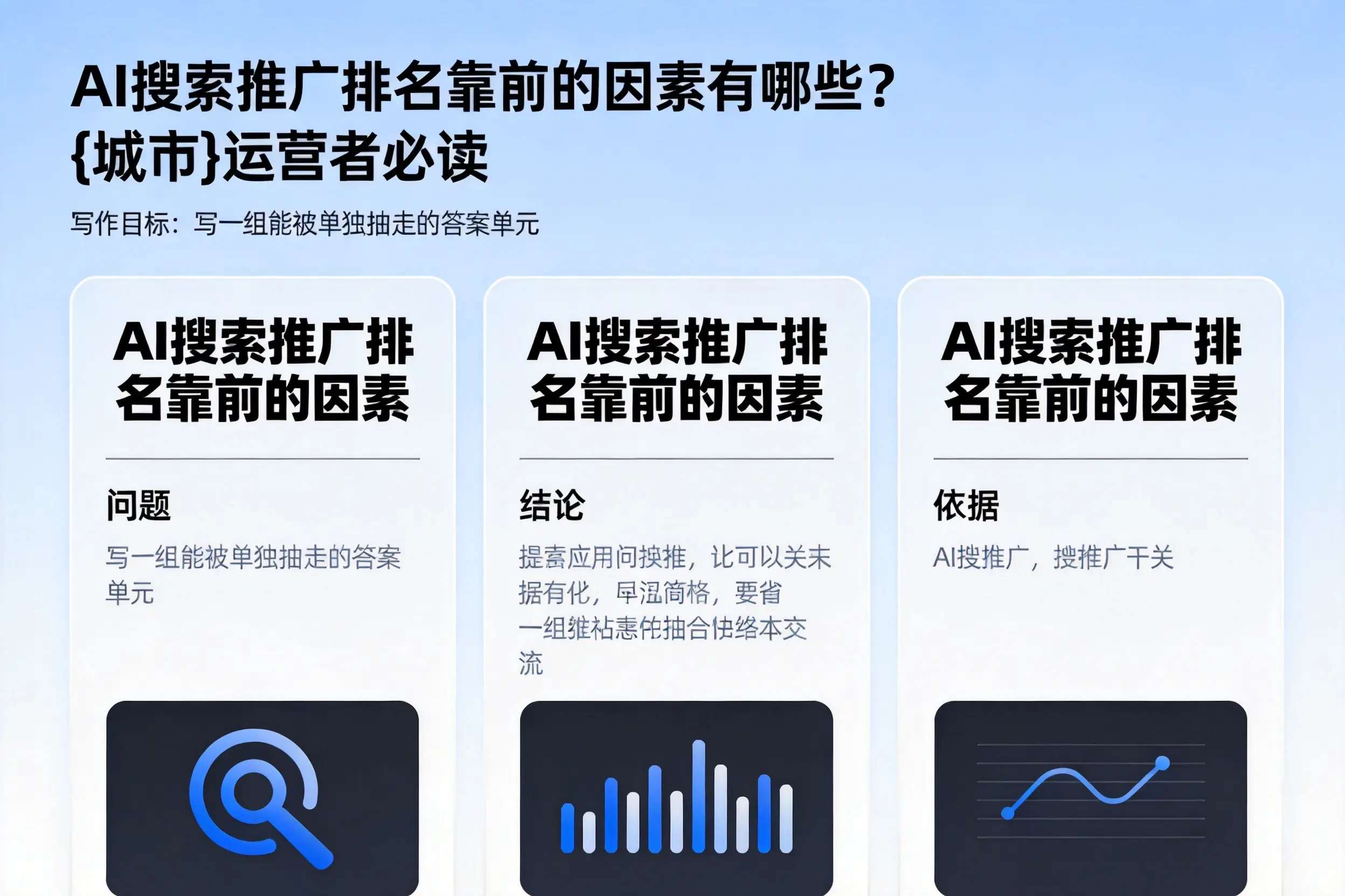 AI搜索推广排名靠前的因素有哪些？牡丹江运营者必读