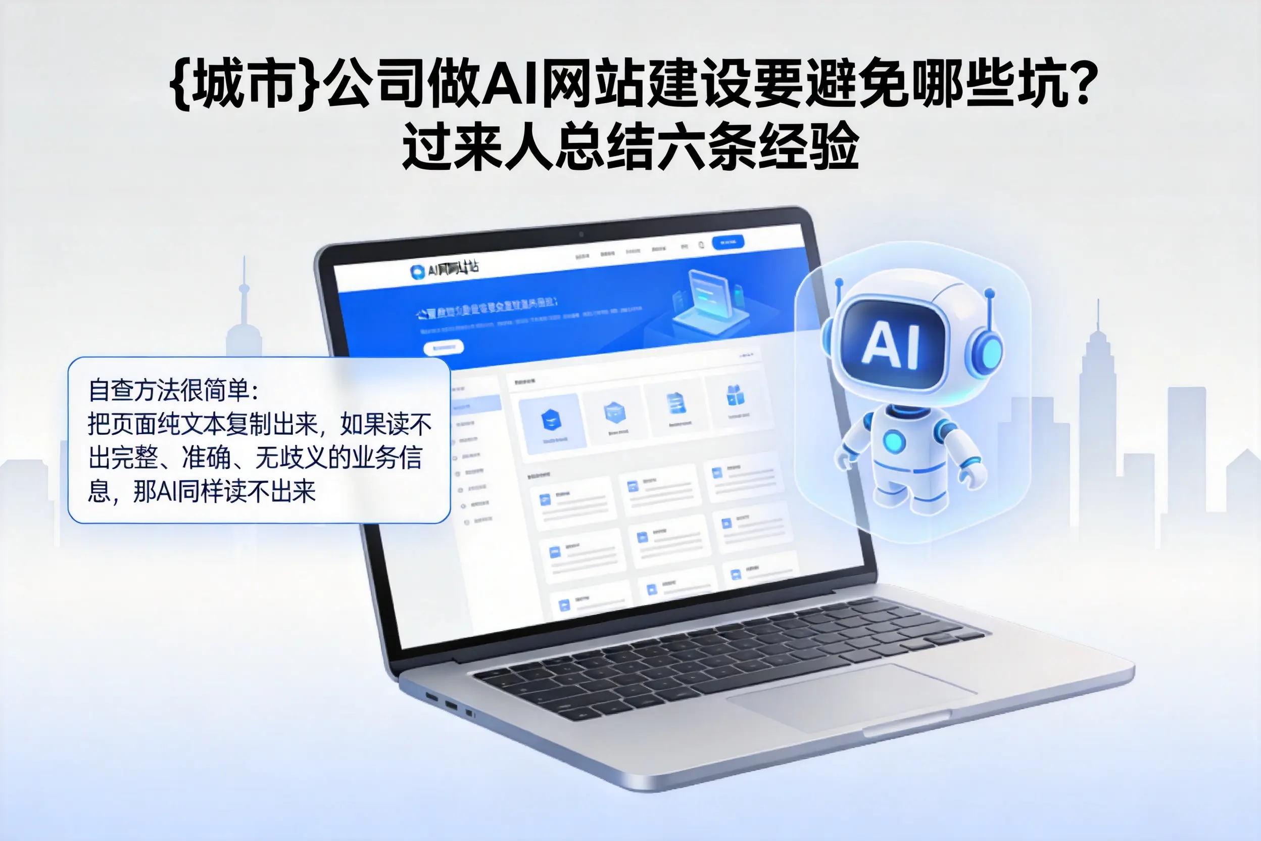 牡丹江公司做AI网站建设要避免哪些坑？过来人总结六条经验