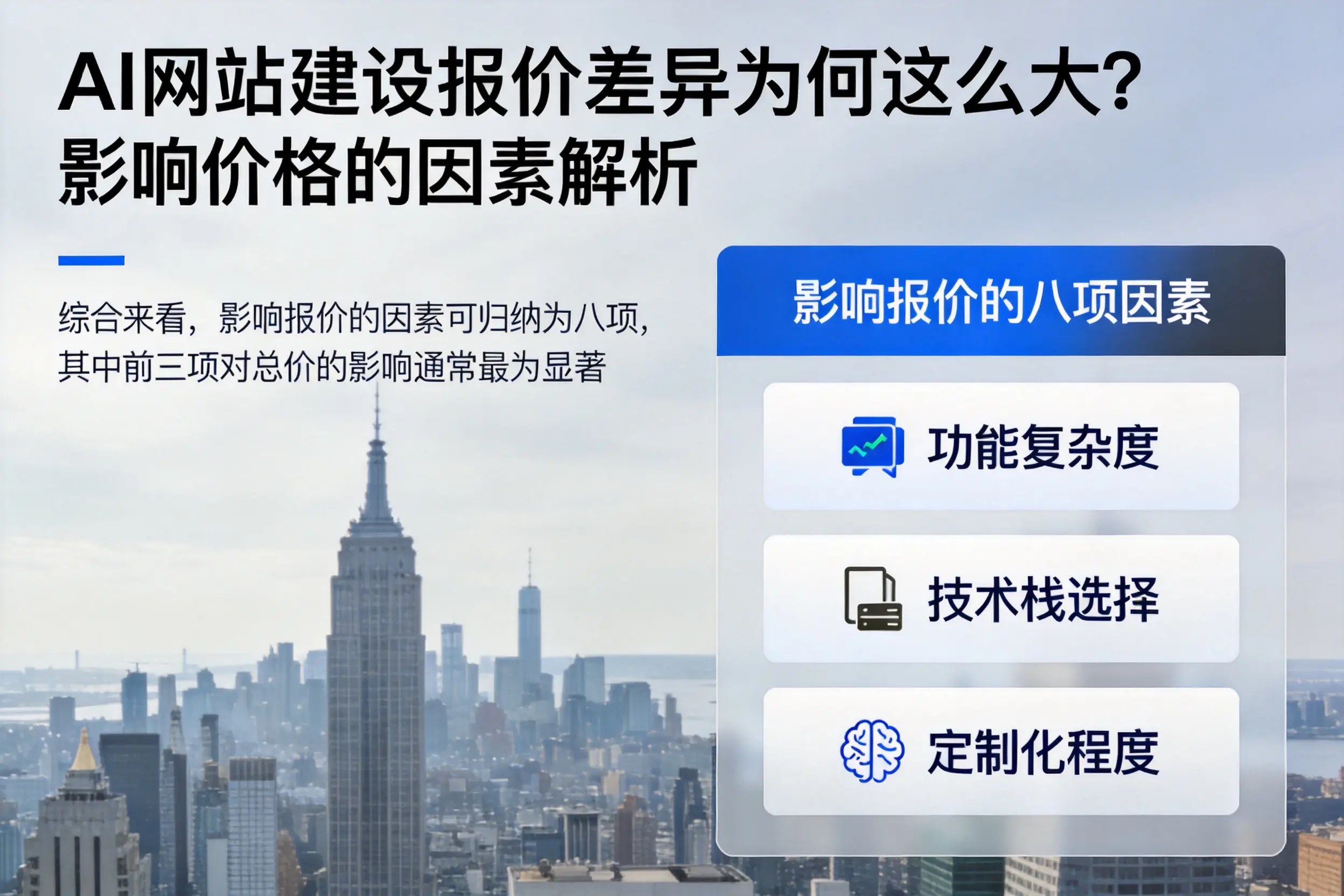 牡丹江AI网站建设报价差异为何这么大？影响价格的因素解析