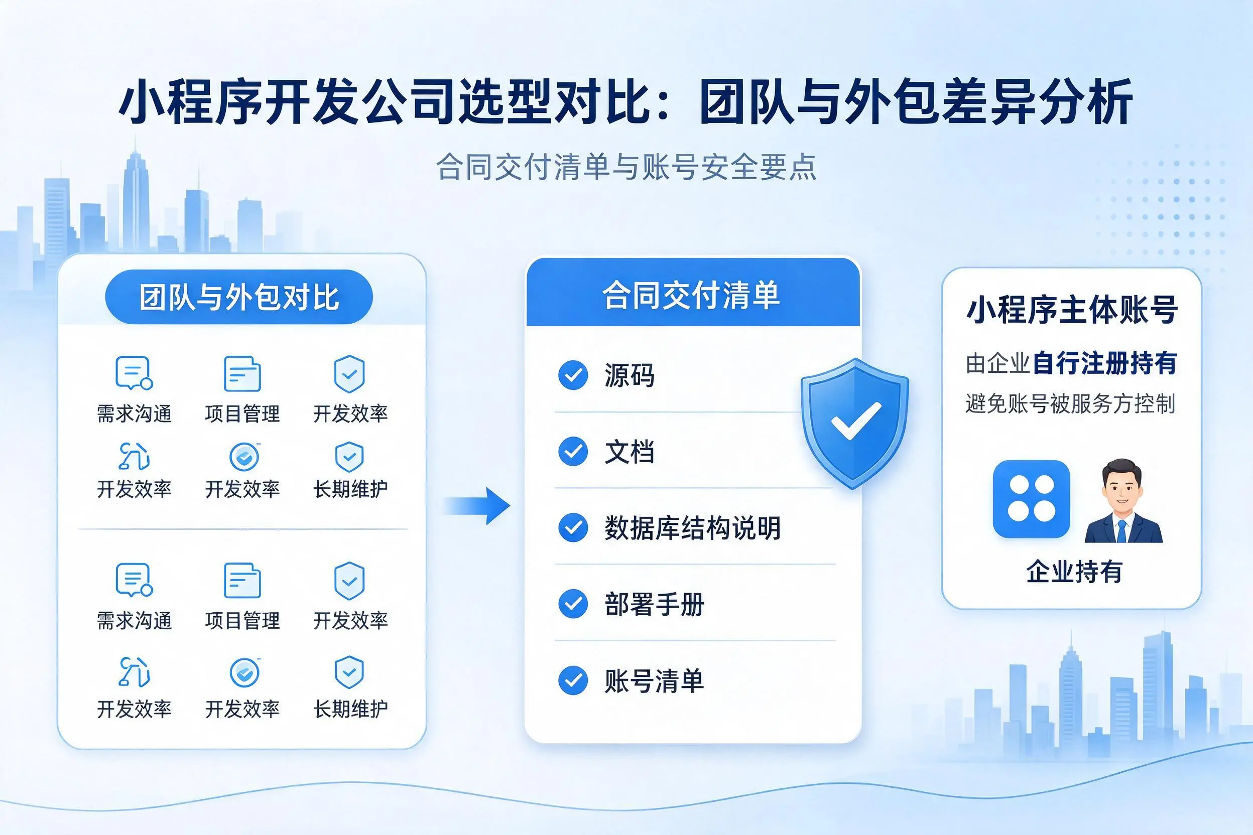 牡丹江小程序开发公司选型对比:团队与外包差异分析