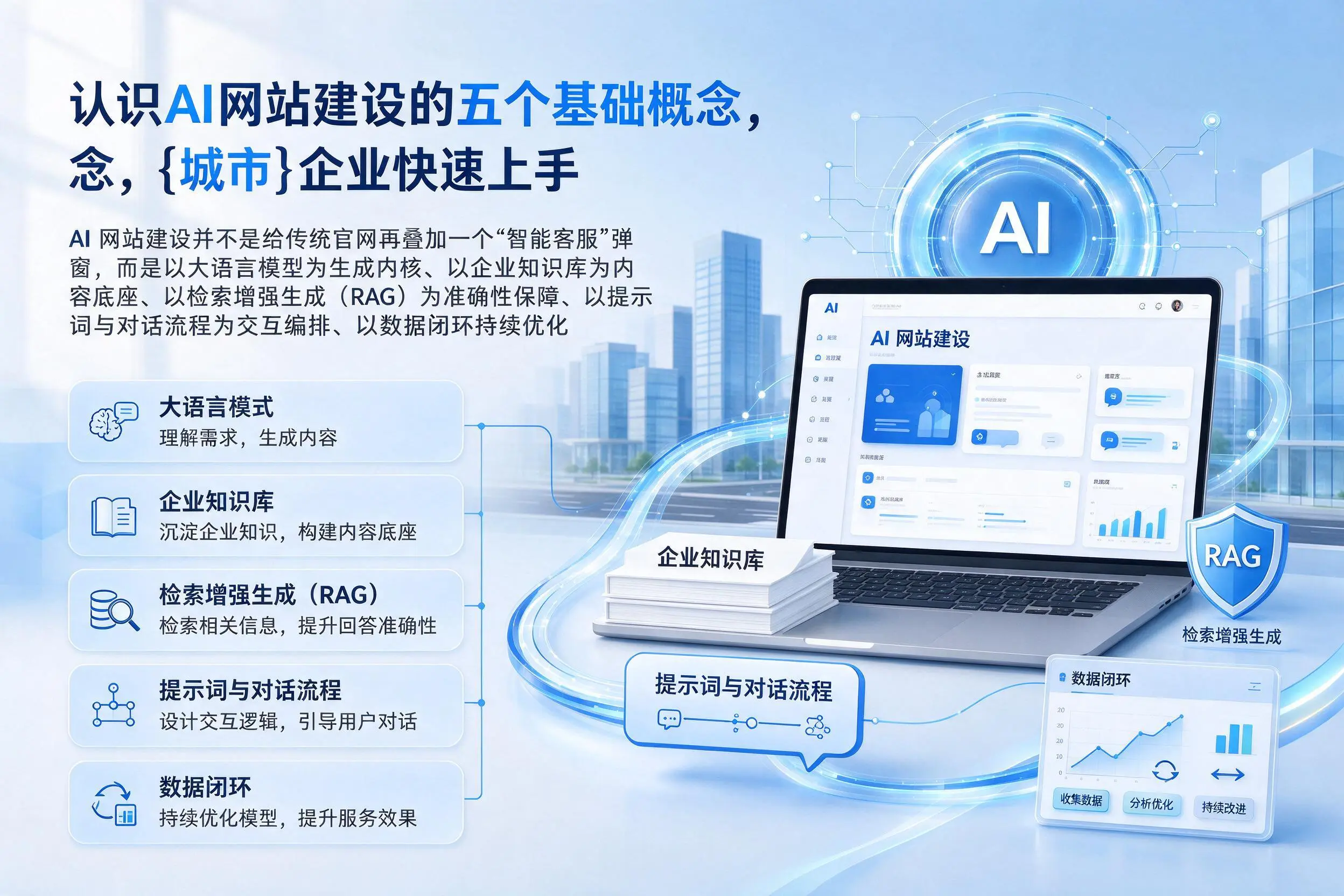 认识AI网站建设的五个基础概念,牡丹江企业快速上手