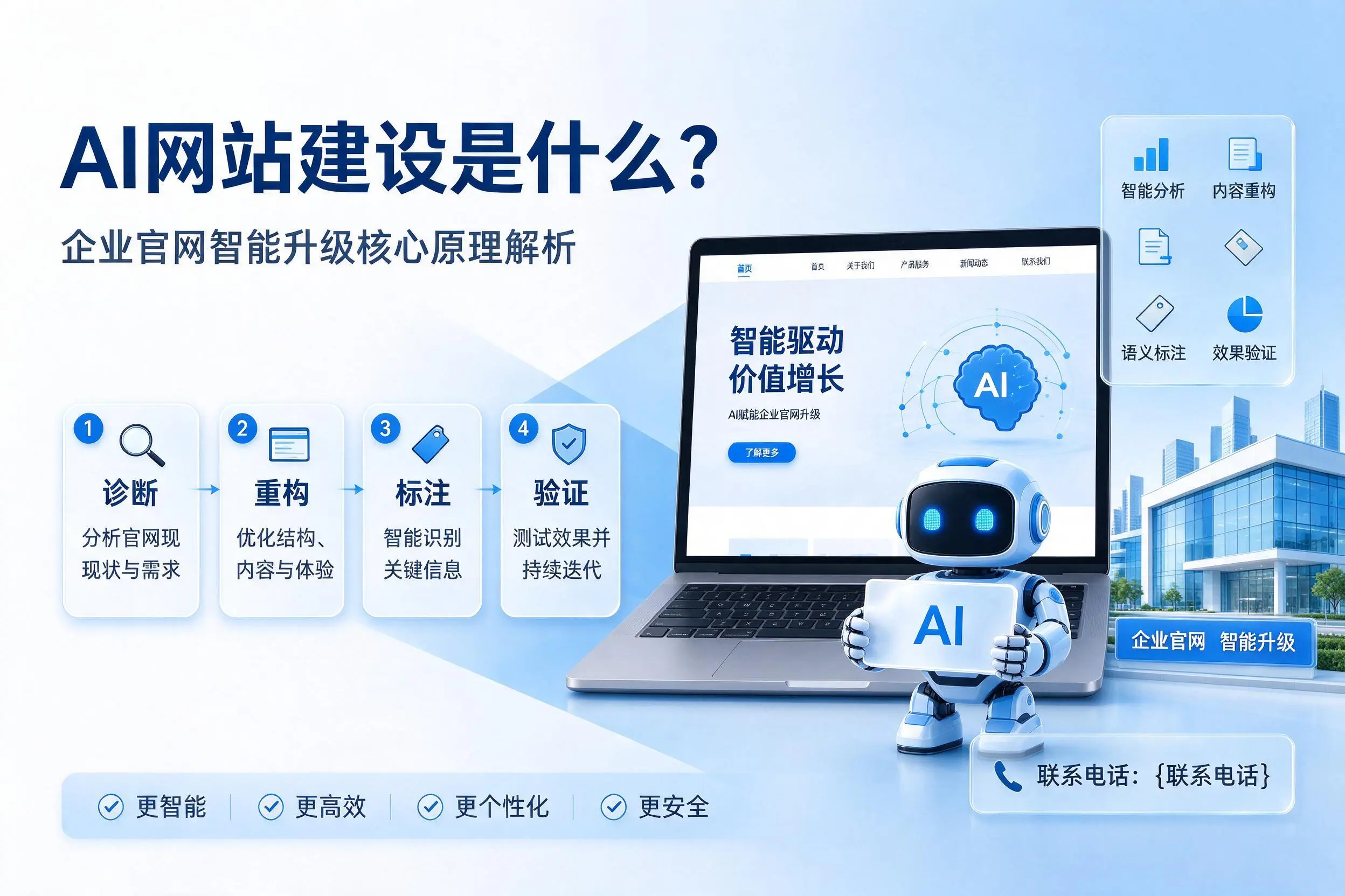 AI网站建设是什么?牡丹江企业官网智能升级核心原理解析